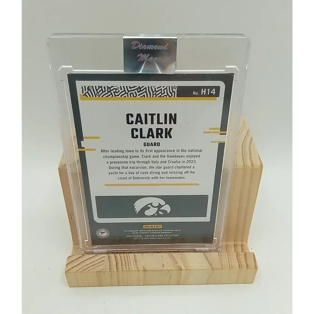 Iowa Hawkeyes NCAA Adjustable Cap & 2024 Panini Caitlin Clark Card #H14
